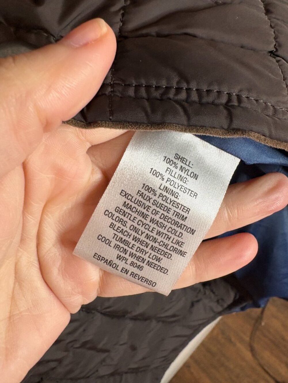 Tasso Elba brown quilted jacket - Picture 4 of 5